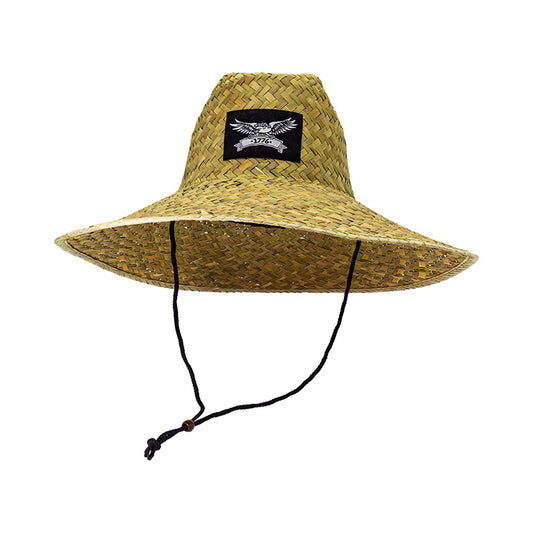 Straw Hat with Patch - Eagle