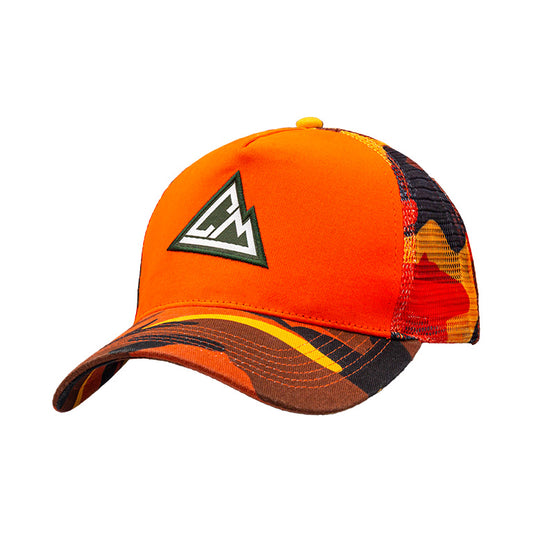 Camo Trucker Hat - Orange