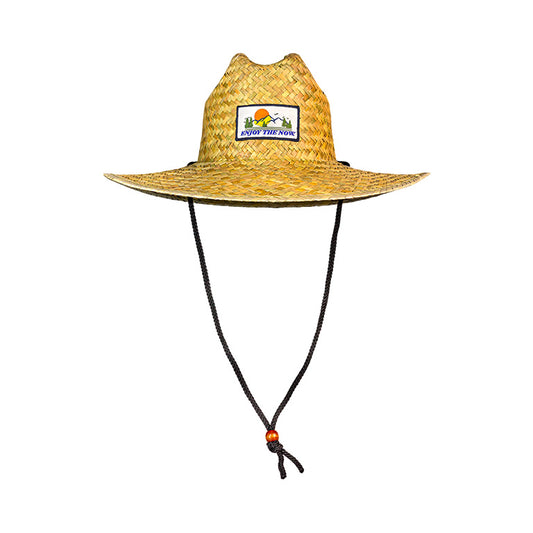 Straw Hat with Patch - Enjoy the Now